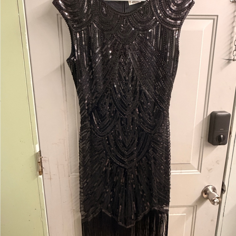Glamorous Black Sequin Mini Dress